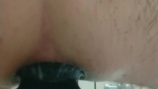 Destroying my asshole with a huge buttplug