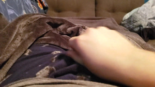 Guy rubs Himself while still in Diaper and Chastity