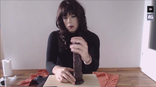 CD Sissy on Cam fucks Boipussy with Big Black Cock - 01