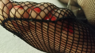 Chastity key on mistress anklet