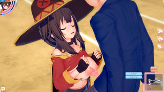 [Hentai Game Koikatsu! ]Have sex with Big tits KonoSuba Megumin.3DCG Erotic Anime Video.