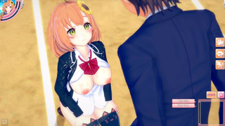 [Hentai Game Koikatsu! ]Have sex with Big tits Vtuber Honma Himawari.3DCG Erotic Anime Video.