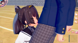 [Hentai Game Koikatsu! ]Have sex with Big tits KanColle Akizuki.3DCG Erotic Anime Video.