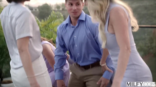 MILFY 5 MILFS Vs.1 BBC -Maitland, Brandi, Phoenix, Christy & Serenity Take On Jason Luv