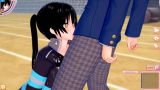 [Hentai Game Koikatsu! ]Have sex with Big tits Fire Force Tamaki Kotatsu.3DCG Erotic Anime Video.