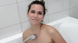 Hot Super Girl Having Fun in the Bathroom