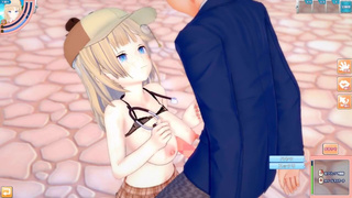 [Hentai Game Koikatsu! ]Have sex with Big tits Vtuber Watson Amelia.3DCG Erotic Anime Video.