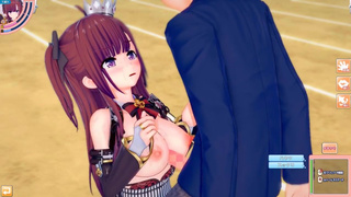 [Hentai Game Koikatsu! ]Have sex with Big tits gilr nako. 3DCG Erotic Anime Video.