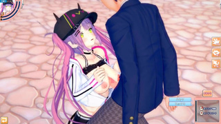 [Hentai Game Koikatsu! ]Have sex with Big tits Vtuber Tokoyami Towa.3DCG Erotic Anime Video.