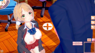 [Hentai Game Koikatsu! ]Have sex with Big tits Vtuber Shigure Ui.3DCG Erotic Anime Video.
