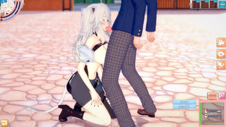 [Hentai Game Koikatsu! ]Have sex with Big tits Vtuber Shishiro Botan.3DCG Erotic Anime Video.