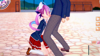 [Hentai Game Koikatsu! ]Have sex with Big tits Vtuber Minato Aqua.3DCG Erotic Anime Video.