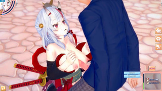 [Hentai Game Koikatsu! ]Have sex with Big tits Vtuber Nakiri Ayame.3DCG Erotic Anime Video.