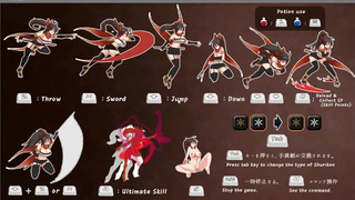 Virus ZZ [Cute Couple Gaming] EP.1 Ninja girl's pussy licked by monster