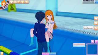 3D Hentaigame - Nami fucked hard and cums underwater