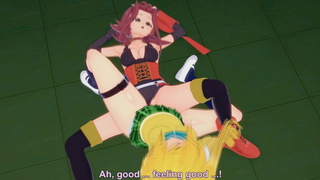 Akiza Izinski (Yu-Gi-Oh) vs Yami (To LOVE-Ru) - Lesbian porn crossover