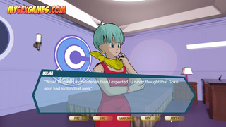 Dragon Ballz - Goku and Vegeta DP fuck with Bulma