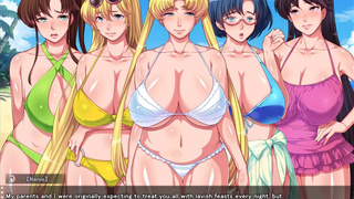 Aheahe Moon R – Return of the Married Sailor Sluts CH 7: The desert island