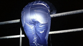 ⭐ Wetting my blue jeans over and over again! Compilation.