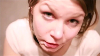 Cumshot compilation German MV slut