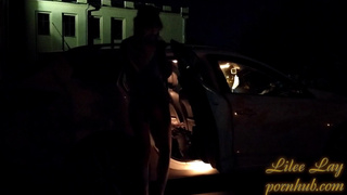 Naked walks in the city at night. Full version. In pantyhose and without. Many witnesses.
