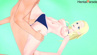 Ushio Kofune get Fucked on Beach Summertime Rendering Hentai Uncensored