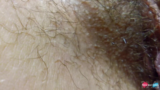 Close up of very hairy pussy! Hairy fetish!