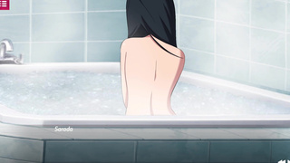 Sakura y Sarada Jugando Desnudas en las Aguas Termales - Sarada Rising