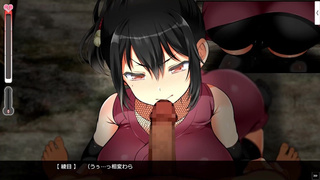 【H GAME】忍堕とし♡パイズリ 調教アニメーション 巨乳 くの一 エロアニメ