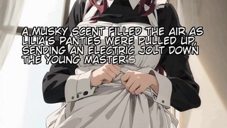 Captions - Lilia Greyrat Claims Her Dominance By Making Him Worship Her Pussy After A Long Day