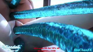 3D waifu enjoys her new MLONDOLL sexdoll