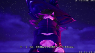 【アンダーザウィッチ:ビギニング②】二次元/M格闘！！ドSな魔女が太腿でM男を首絞めHeadscissors????絞め落としてKO★エロゲー×3Dアニメーション