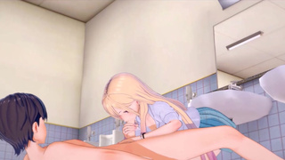 Marin Kitagawa Blowjob Koikatsu Hentai