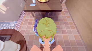 Genshin Impact Hentai - Lumine x Razor Hard Sex