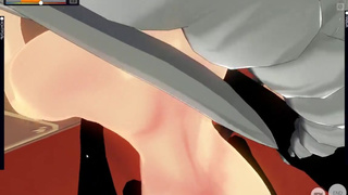 Anal sex with two maids