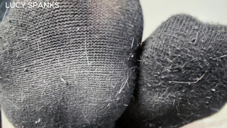 Stroke and Send Findom Sock Feet JOI Blonde Domme Lucy Spanks