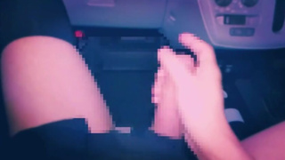 crossdresser Transvestite masturbation in the car. I came out more than usual♡♡