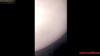 Dominatrix strapon pegging of date in restaurant toilet @Fitfemdom