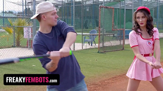 Sex Robot Veronica Church Teaches Inexperienced Boy How To Make It To Third Base - Freaky Fembots