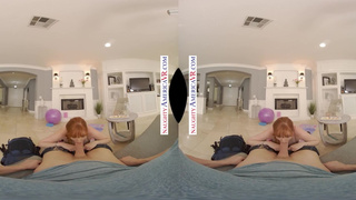 Naughty America - Redhead MILF Lauren Phillips is in need of a good cock for her mouth and wet, tigh