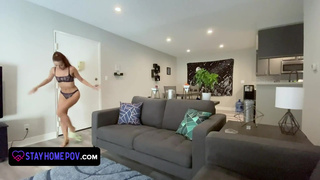 StayHomePOV - Sexy Slender Girl Bounces Her Perfect Ass On Her Boyfriend's Dick - Full Movie