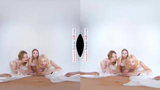 Naughty America - Co-ed hotties Ashley Lane, Chloe Cherry, and Laney Grey are Super Slutty just for