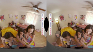 Naughty America - Super cute college co-eds, Charly Summer, Kourtney Rae, and Penelope Kay, tag team
