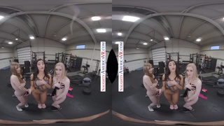 VR GROUP SEX IN THE GYM WITH DOLLY LEIGH, EMILY WILLIS & EMMA STARLETTO