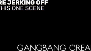 Gorgeous Brunette Gets Creampied And Spitroasted Good