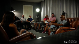 La La Fucks 5 guys and eats cum!