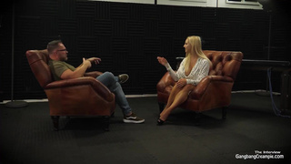 Blonde Milf fucks 5 guys at the same time