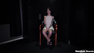 Brunette Inked Babe Loves Deepthroating Cocks