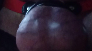 fuck table with ringed testicles