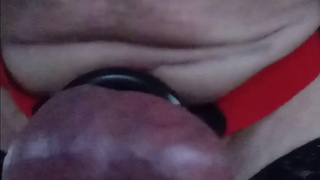 I hit my testicles with joy and lust